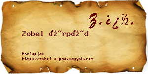 Zobel Árpád névjegykártya